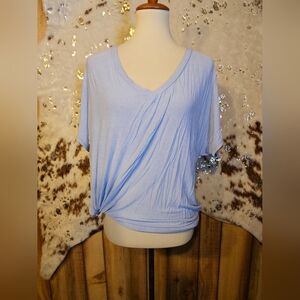 Promesa Soft Blue Drape Tee